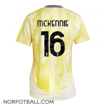 Billige Fotballdrakt Juventus Weston McKennie #16 Replika Bortedrakt Dame 2024-25 Kortermet